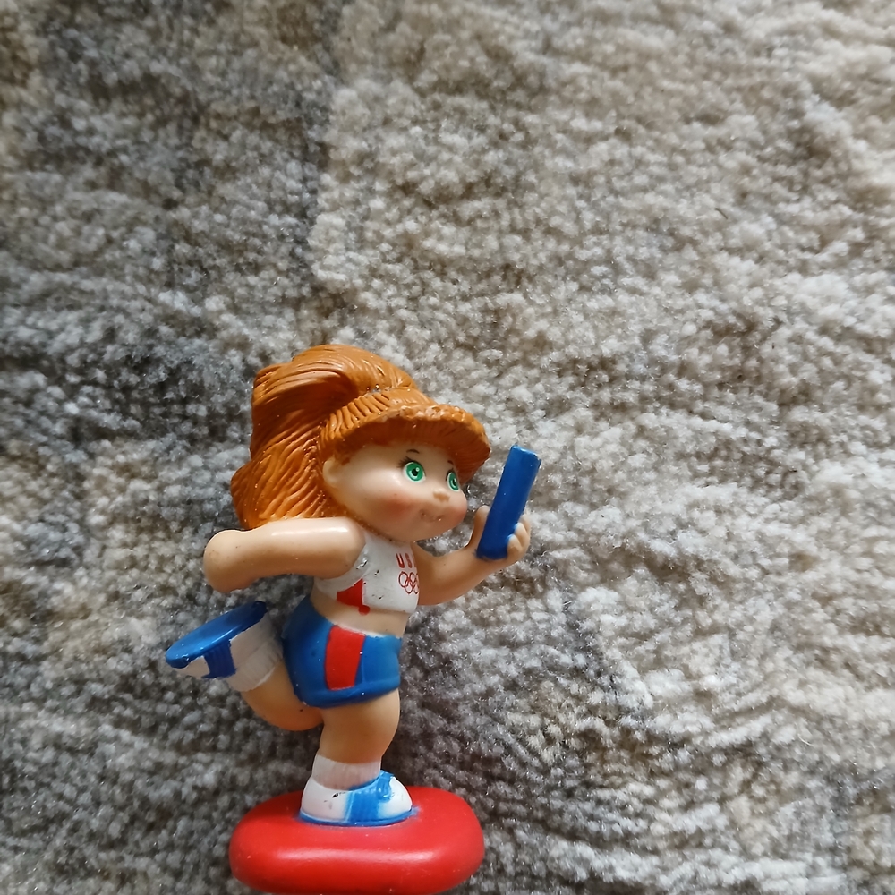 Cabbage Patch Kids Running Figurine Toy - Red, Blue, White